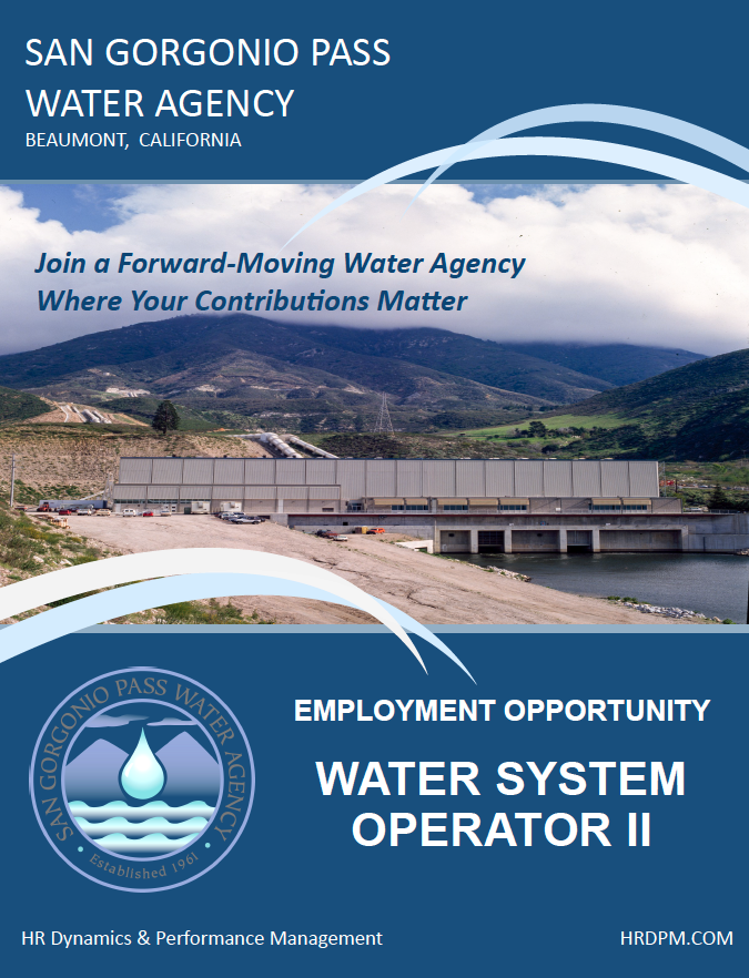 SGPWA Water System Oper II Recruitment image